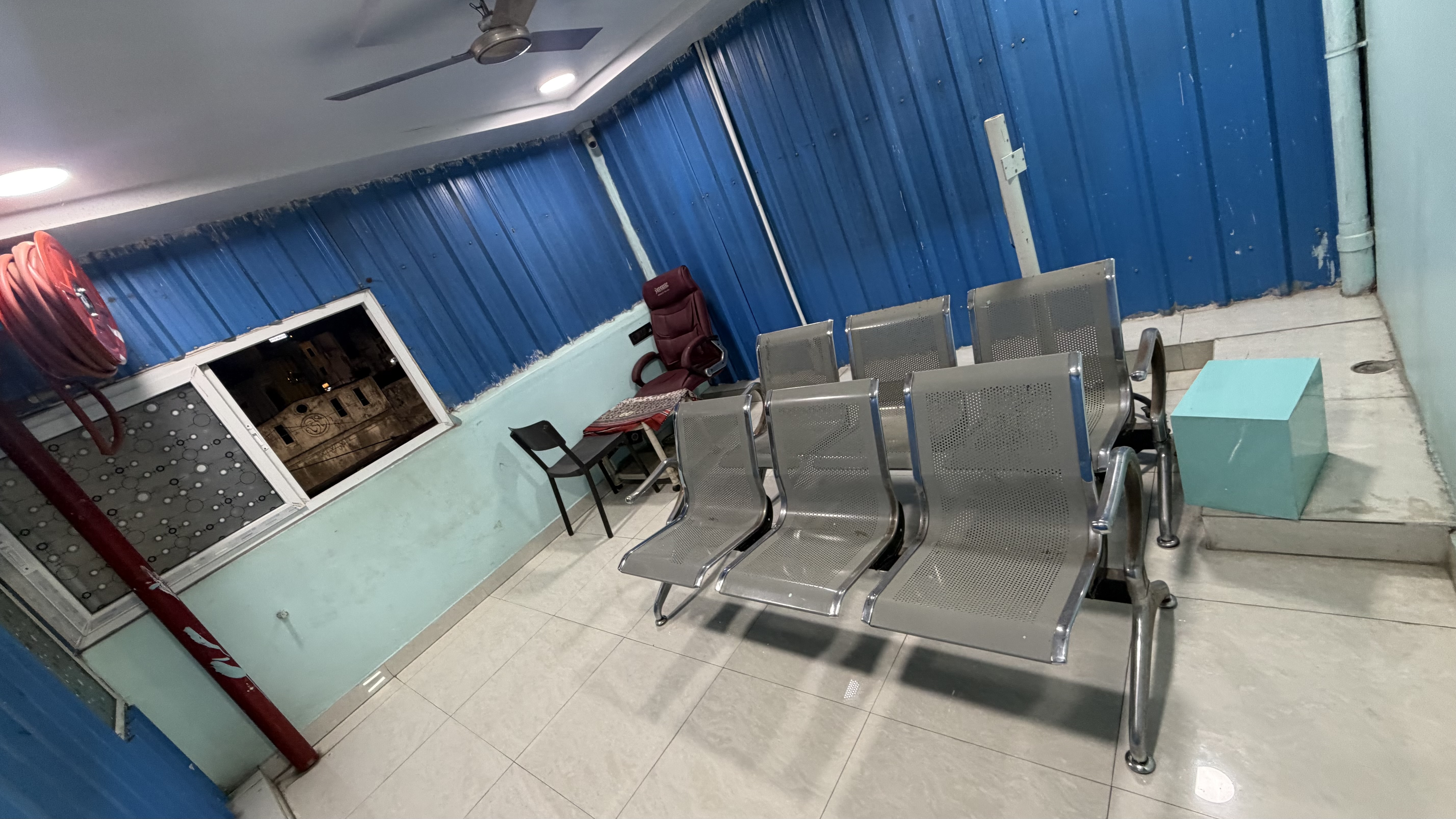 Comfortable patient waiting lounge at Dhanalakshmi Dental Clinic Srikakulam
